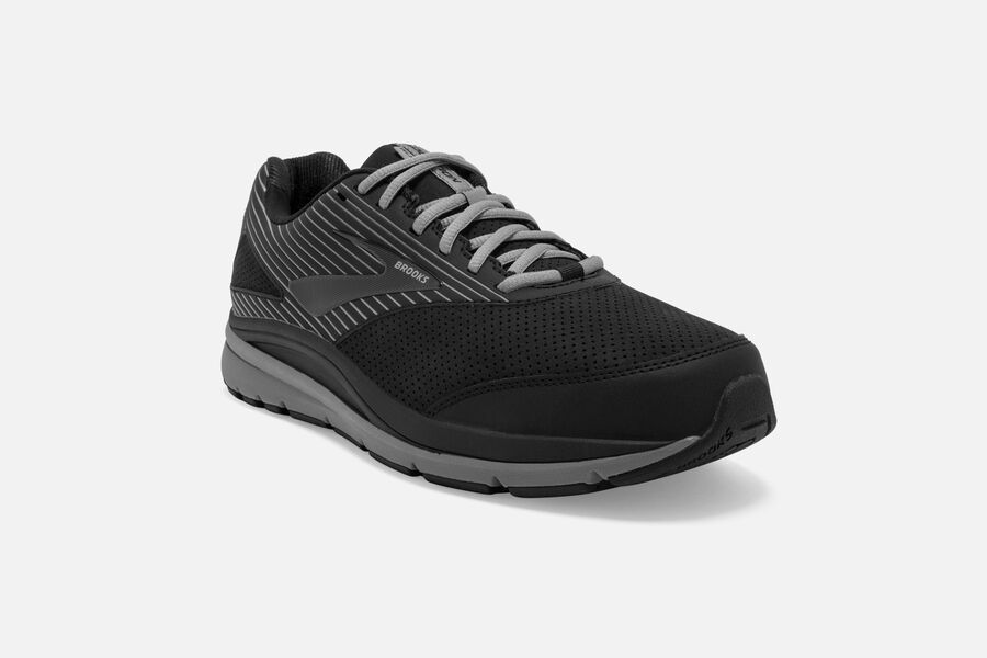 Brooks Addiction Walker Suede Running Shoes Mens Black 084792-ZGJ